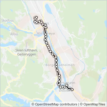 M2 Bus Line Map
