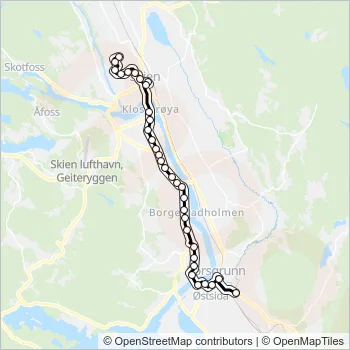 M2 Bus Line Map