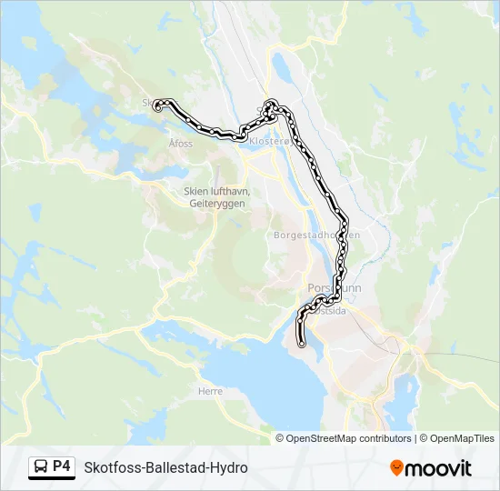 P4 Bus Line Map