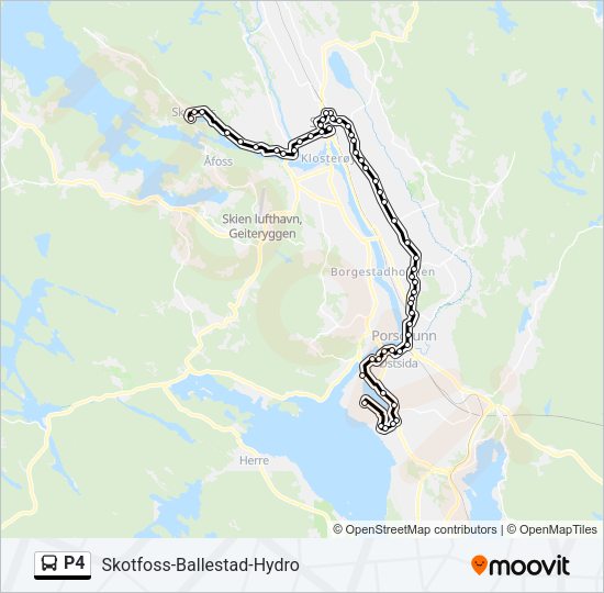 P4 Bus Line Map