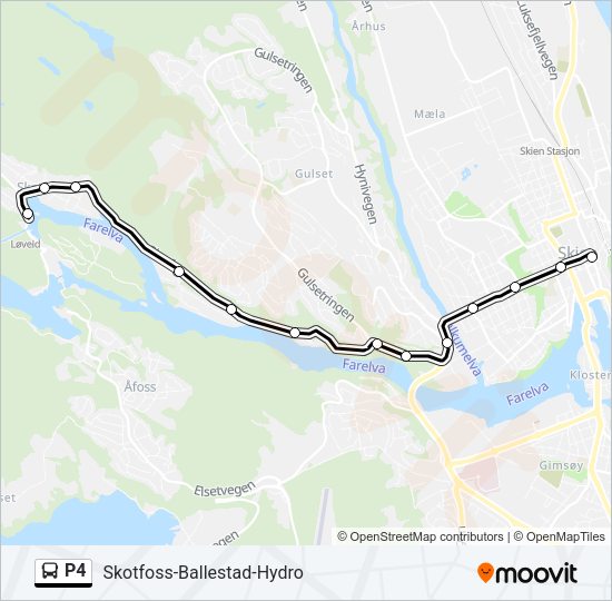 P4 Bus Line Map
