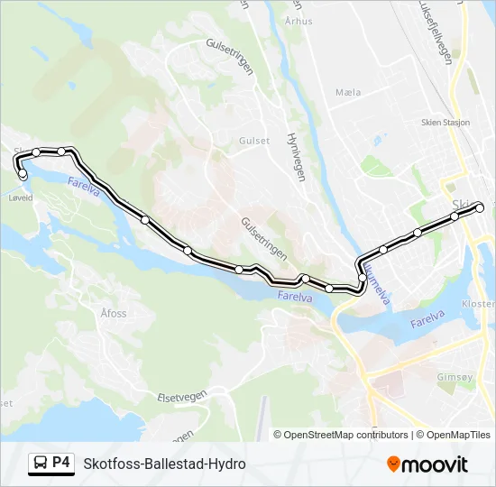 P4 Bus Line Map