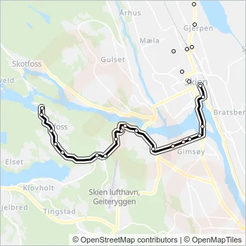 P6 Bus Line Map