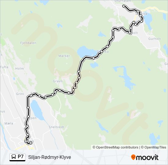 P7 Bus Line Map