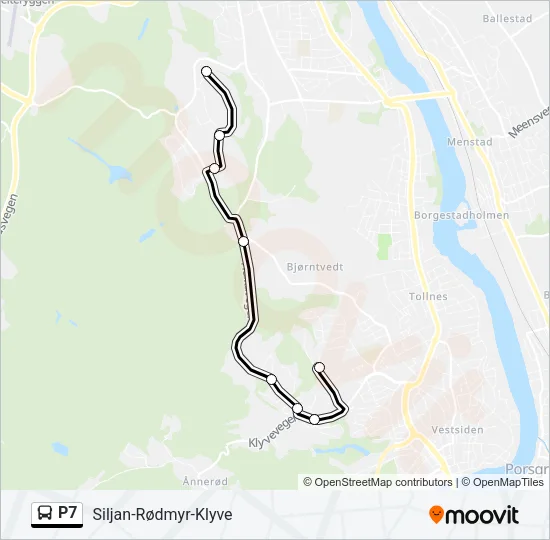 P7 Bus Line Map