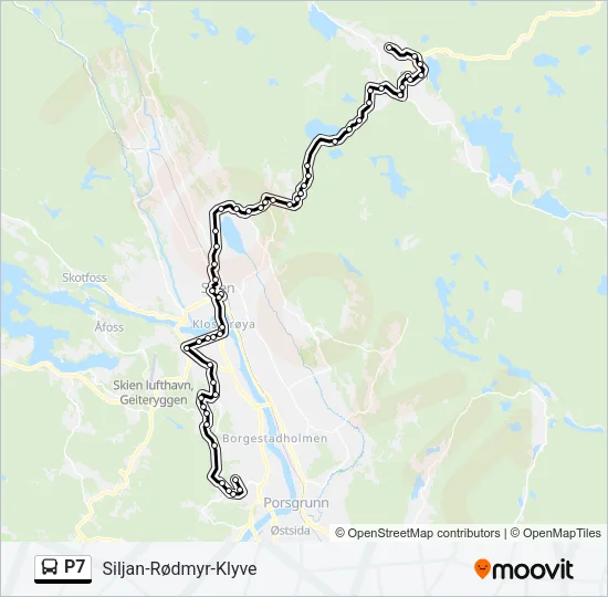 P7 Bus Line Map