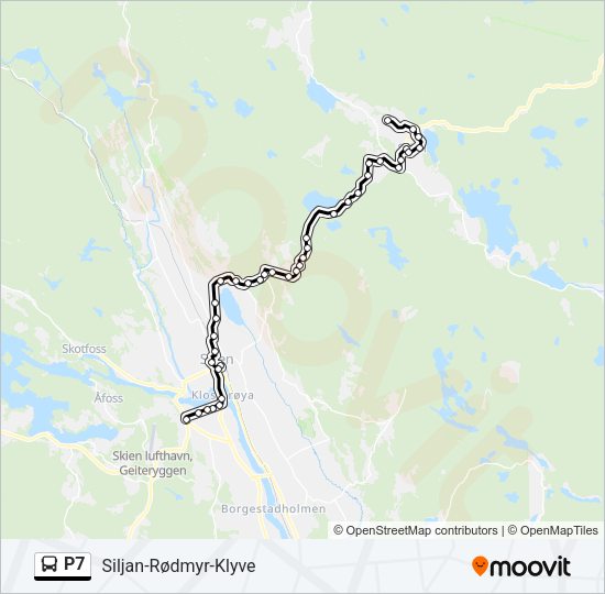 P7 Bus Line Map