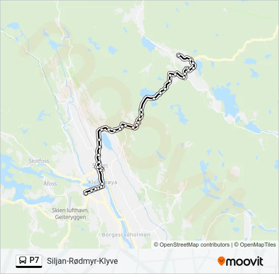 P7 Bus Line Map