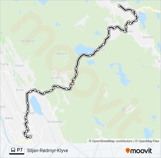 P7 Bus Line Map