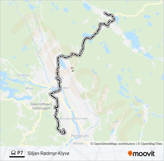 P7 Bus Line Map
