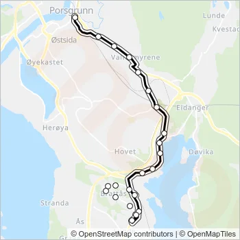 P8 Bus Line Map