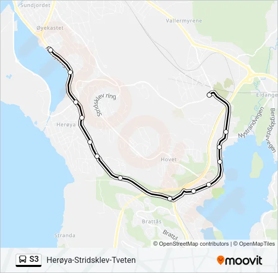 S3 Bus Line Map