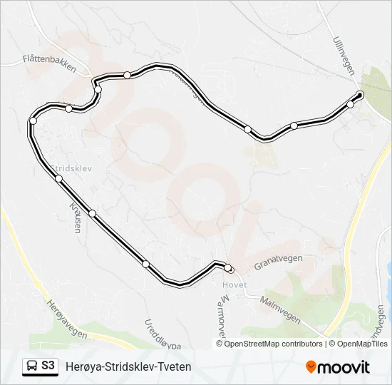 S3 Bus Line Map