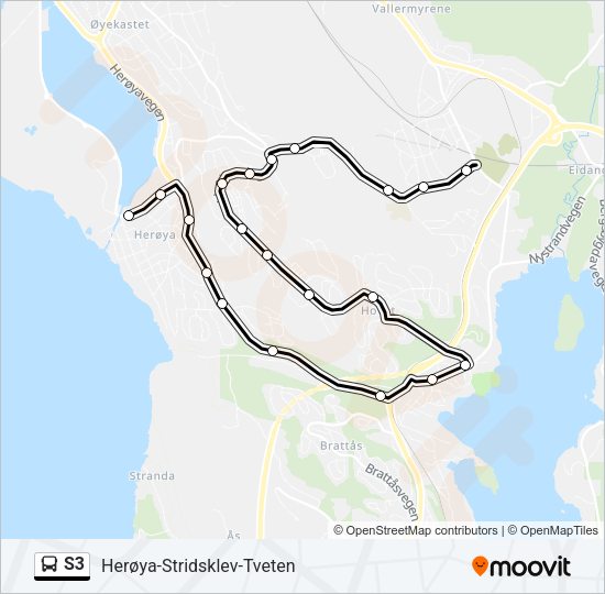 S3 Bus Line Map