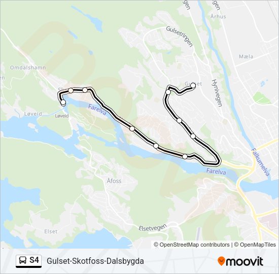 S4 Bus Line Map