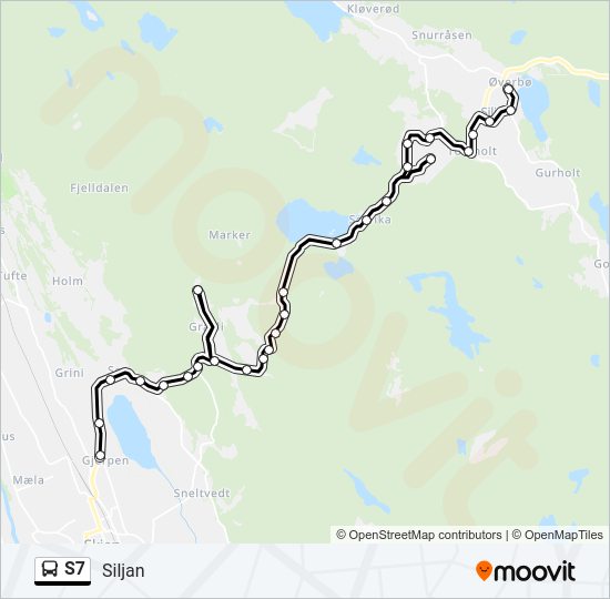 S7 bus Line Map