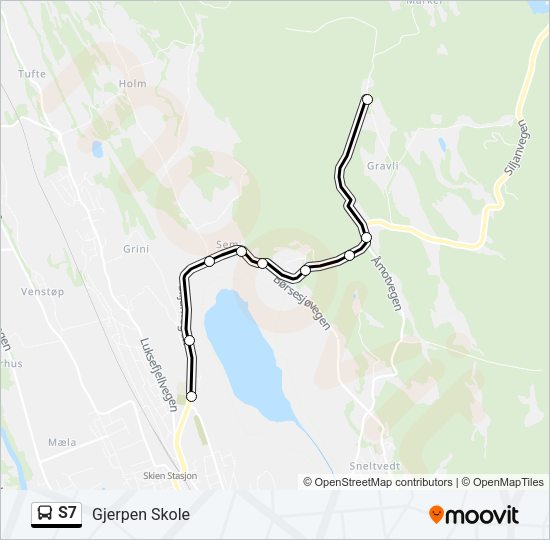 S7 Bus Line Map