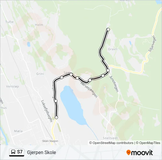S7 Bus Line Map