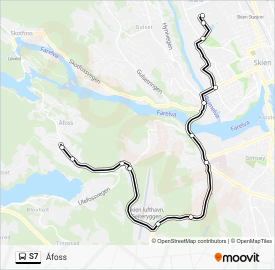 S7 Bus Line Map