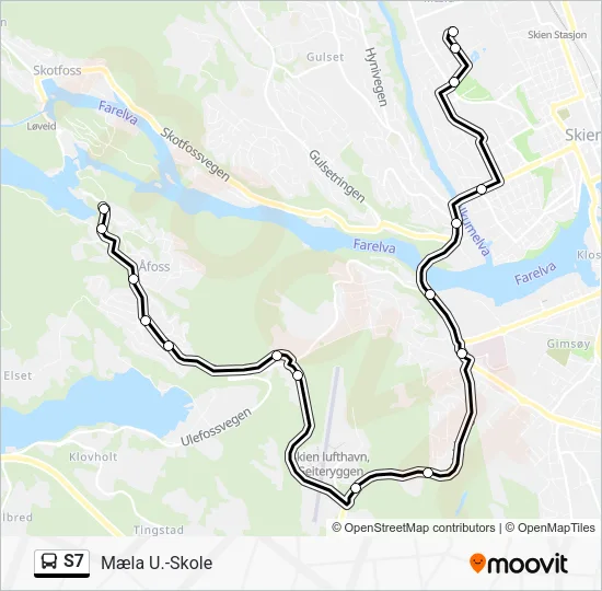 S7 Bus Line Map