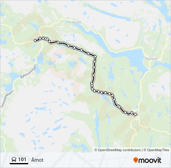 101 Bus Line Map