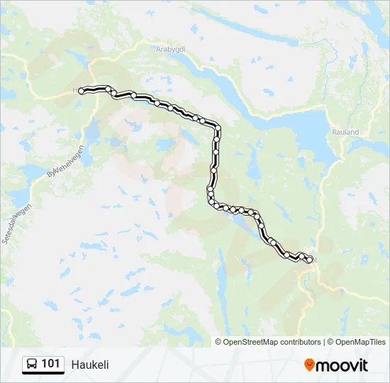 101 Bus Line Map
