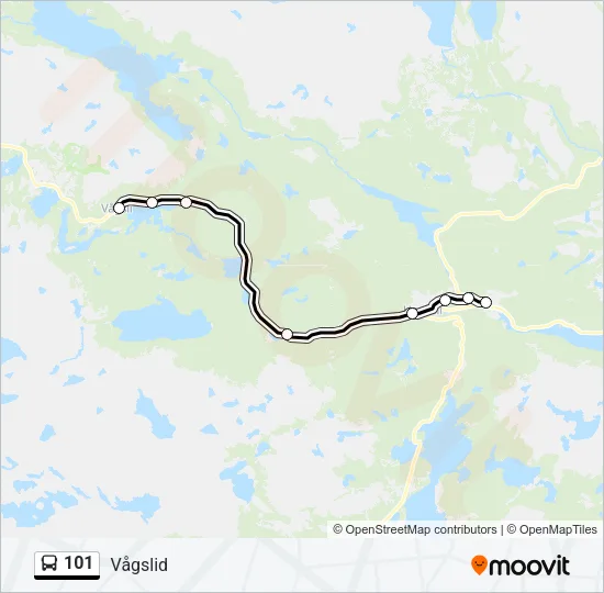 101 Bus Line Map