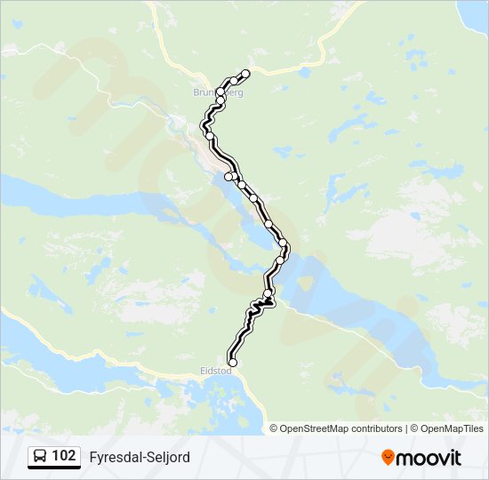 102 Bus Line Map