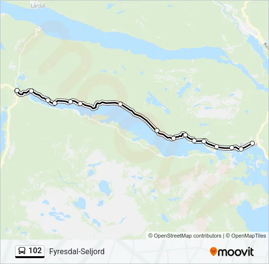 102 Bus Line Map