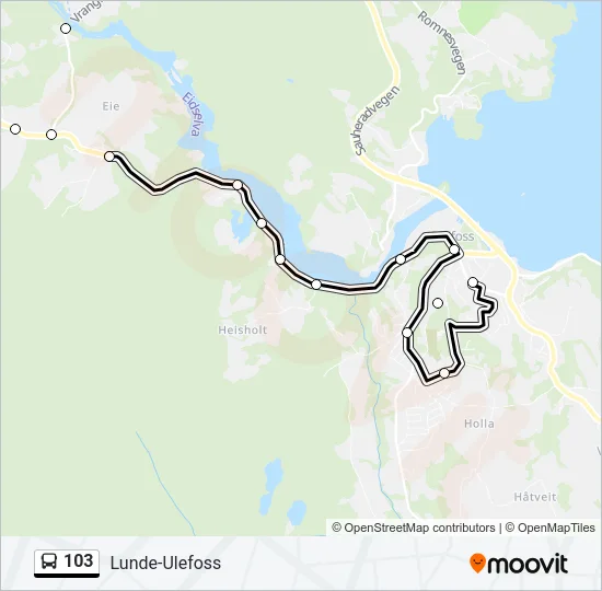 103 Bus Line Map
