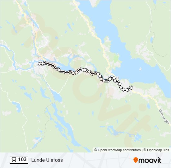 103 Bus Line Map