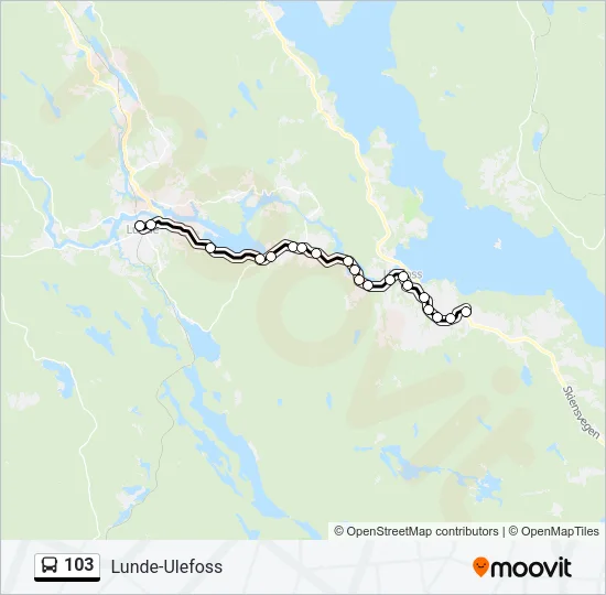 103 Bus Line Map