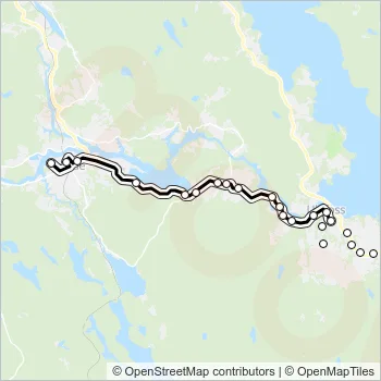 103 Bus Line Map