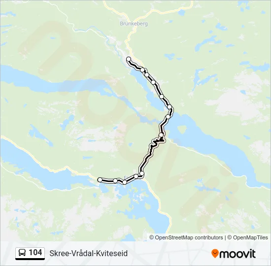 104 Bus Line Map