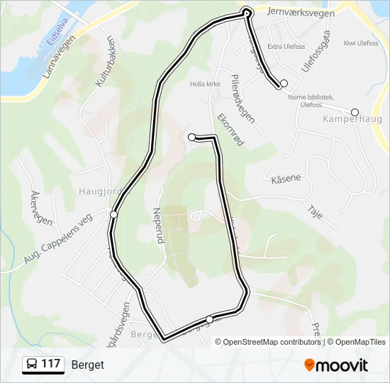 117 Bus Line Map