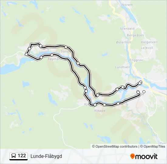 122 Bus Line Map