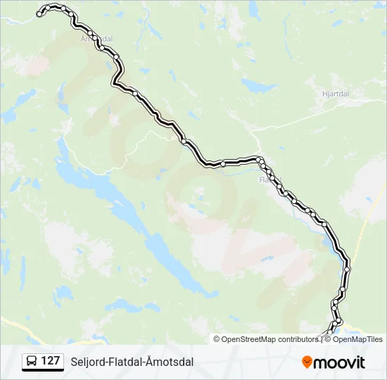 127 Bus Line Map