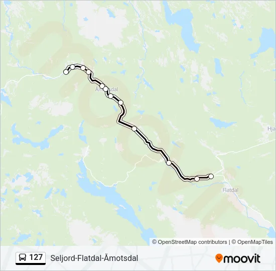 127 Bus Line Map