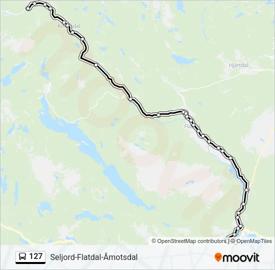 127 Bus Line Map