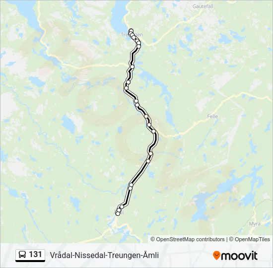 131 Bus Line Map