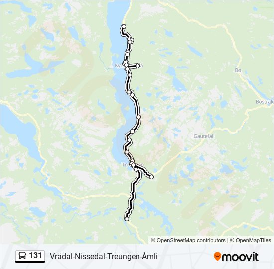 131 bus Line Map