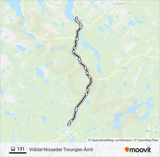 131 Bus Line Map
