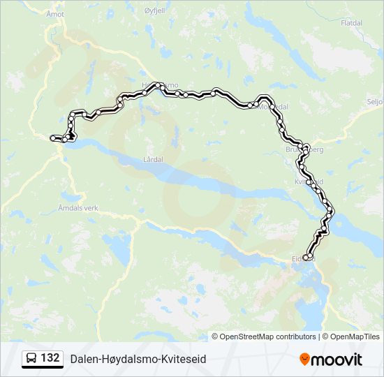 132 Bus Line Map