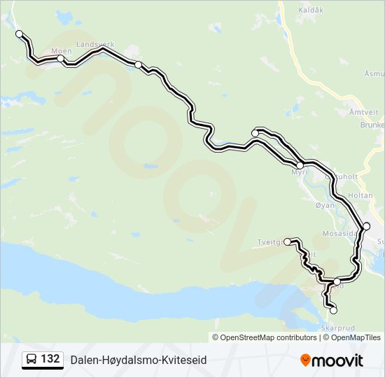 132 Bus Line Map