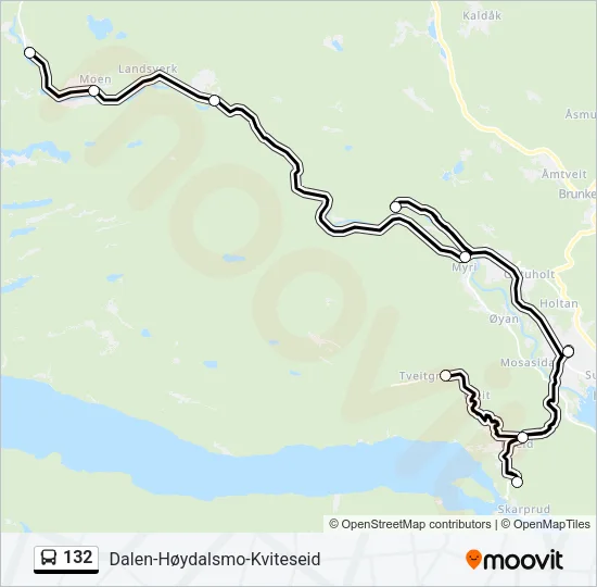132 Bus Line Map