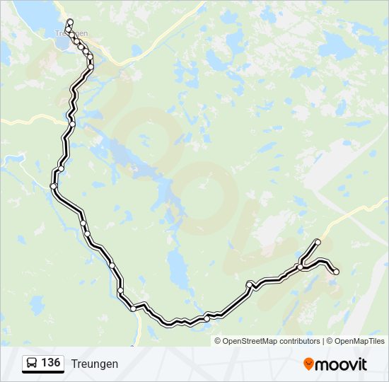 136 Bus Line Map
