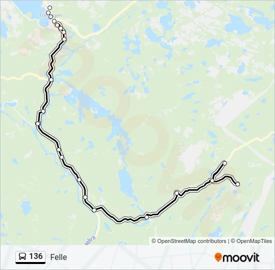 136 Bus Line Map
