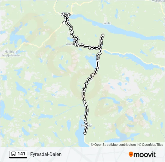 141 Bus Line Map