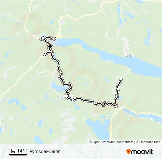 141 Bus Line Map
