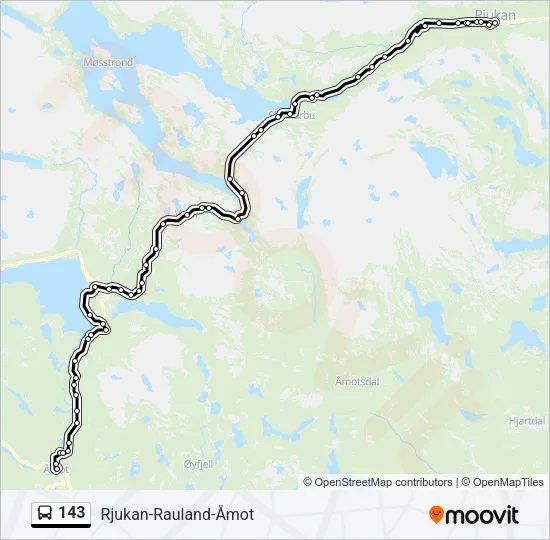 143 Bus Line Map